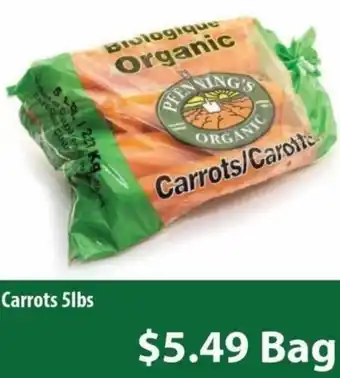 Healthy Planet Carrots 5lbs offer