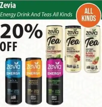 Healthy Planet Zevia Energy Drink And Teas All Kinds offer