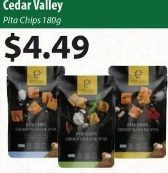 Healthy Planet Cedar Valley Pita Chips 180 g offer