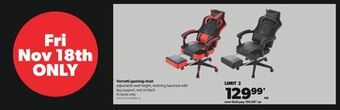 Real Canadian Superstore Verratti gaming chair offer