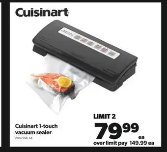 Real Canadian Superstore Cuisinart 1-touch vacuum sealer offer