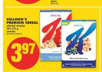 No Frills Kellogg's Premium Cereal offer