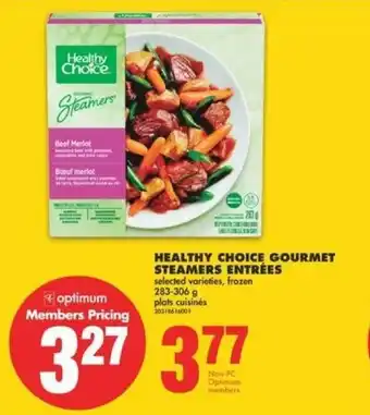 No Frills healthy Choice Gourmet Steamers EntreÉs offer