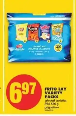 No Frills Frito Lay variety Packs offer