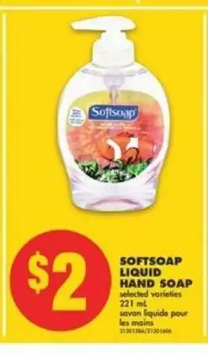 No Frills Softsoap Liquid Hand Soap offer