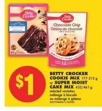 No Frills Betty Crocker Cookie Mix offer