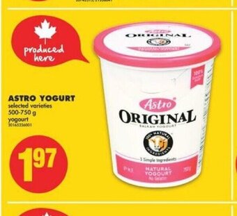 No Frills Astro Yogurt offer