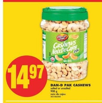 No Frills Dan-D Pak Cashews offer