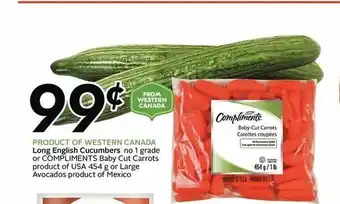 Safeway Long English Cucumber offer