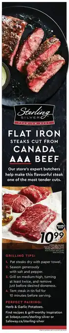 Safeway Flat Iron Steaks Cut From Canada AAA Beef offer