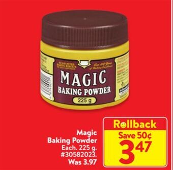 Walmart Magic baking powder offer