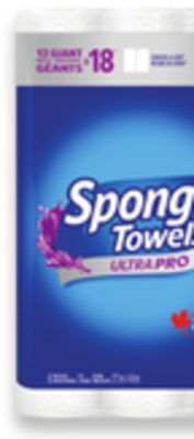 Walmart Spongetowels ultra paper towels offer