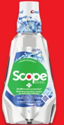 Walmart Scope mouthwash 1l offer