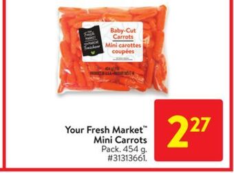 Walmart Your fresh market™ mini carrots offer