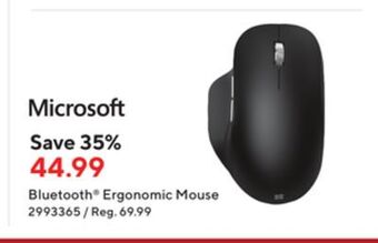 Staples Microsoft bluetooth® ergonomic mouse offer