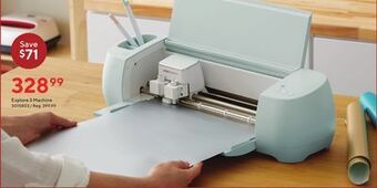 Staples Cricut explore 3 machine offer