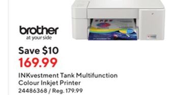 Staples Brother inkvestment tank multifunction colour inkjet printer offer
