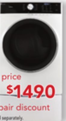 Lowe's Midea 8 cu. ft. dryer offer