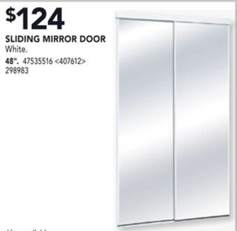 Lowe's Sga sliding mirror door 48" offer