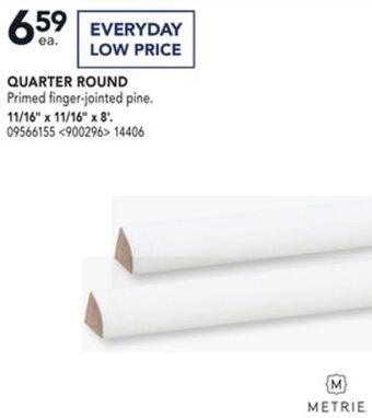 Lowe's Metrie quarter round 11/16" x 11/16" x 8' offer