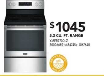Lowe's Maytag 5.3 cu. ft. range offer