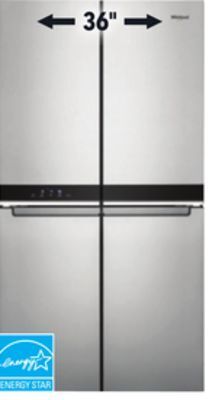Lowe's Whirlpool 19.4 cu. ft. refrigerator 36" offer