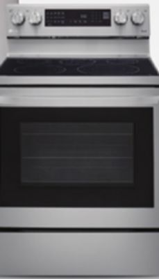 Lowe's Lg 6.3 cu. ft. instaview® electric range with air fry offer