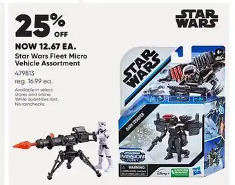 Toys R us Star wars fleet micro vehicle assortment offer