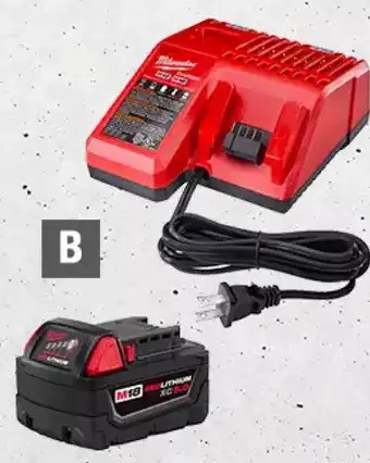 Home Depot Milwaukee m18 5.0ah redlithium battery and charger offer