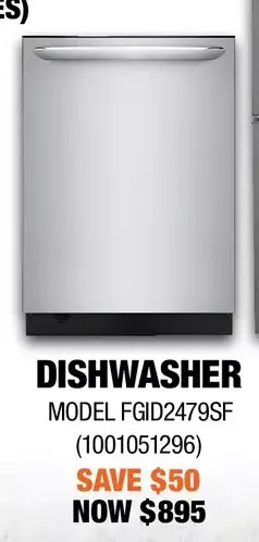 Home Depot Frigidaire gallery dishwasher offer