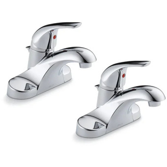 Home Depot 2-pack delta foundations bath faucet in chrome offer