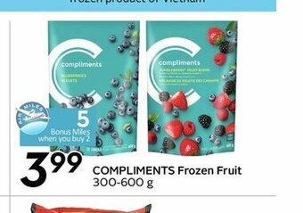 Safeway Compliments Frozen Fruit offer
