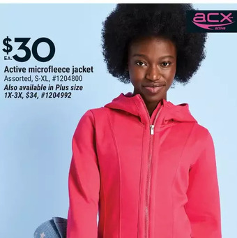 Giant Tiger Active microfleece jacket offer