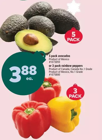 Giant Tiger 5 pack avocados offer