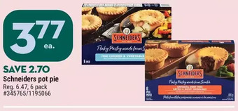 Giant Tiger Schneiders pot pie offer