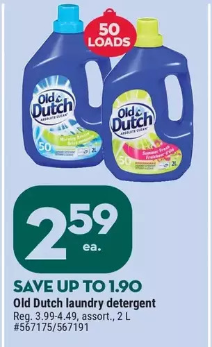 Giant Tiger Old dutch laundry detergent offer