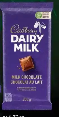 Giant Tiger Cadbury bars offer