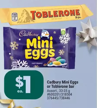 Giant Tiger Cadbury mini eggs offer