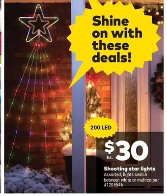 Giant Tiger Shooting star lights offer