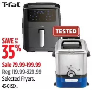 Canadian Tire T-fal fryers offer