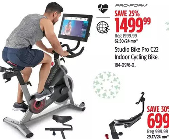 Canadian Tire Pro-form studio bike pro c22 indoor cycling bike offer
