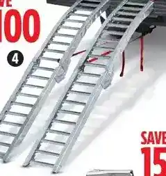 Canadian Tire Prime1 steel rung folding arched loading ramp offer
