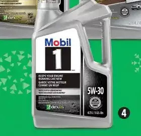 Canadian Tire Mobil synthetic motor oil offer