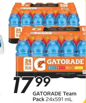 Sobeys Gatorade team pack offer