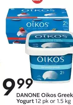 Sobeys Danone oikos greek yogurt offer