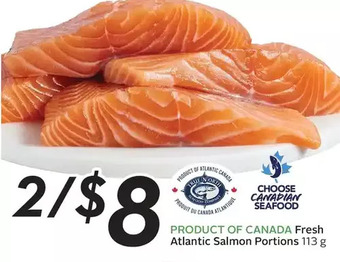 Sobeys Fresh atlantic salmon portions offer