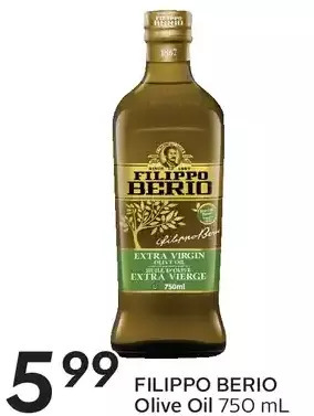 Sobeys Filippo berio olive oil offer