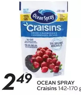 Sobeys Ocean spray craisins offer