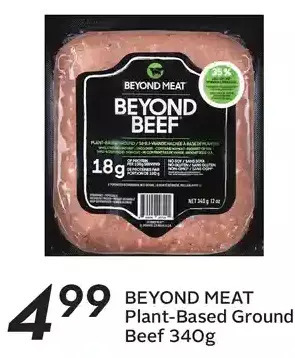 Sobeys Beyond meat plant-based ground beef offer