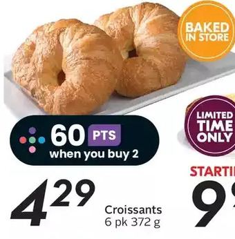 Sobeys Croissants offer